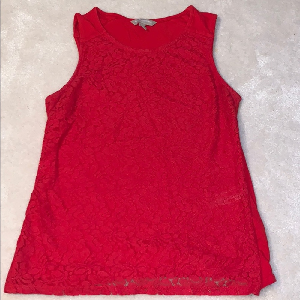 💥3 for $18- Banana Republic Red Tank-Small Petite